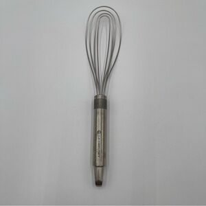 Le Creuset Revolution Tools 12” Flat Wire Whisk Stainless Steel Retired Hanging